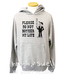 RSM-26047 rough&swell BE QUIET HOODIE GRAY