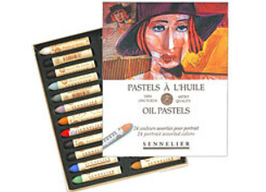 Sennelier Oil Pastels Box - 24 Portrait Colours
