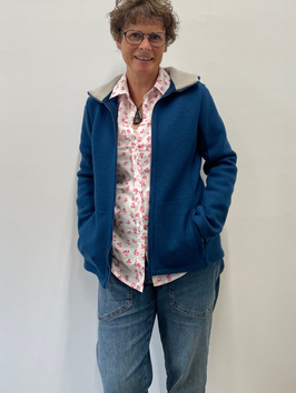 Walkjacke Fellhorn Light mit Kapuze Moonblue-Dust