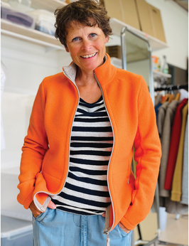 Walkjacke Fellhorn Light mit Stehkragen Orange