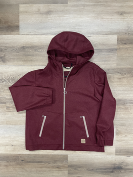 Lodenjacke Trettachspitze Damen mit Kapuze Chianti Gr. XXL Kurzlänge