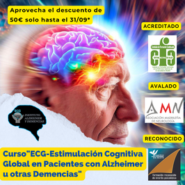 PAGO DE LA RESERVA DE PLAZA DEL CURSO (PAGO CON TARJETA) "ECG-Estimulación Cognitiva Global en Pacientes con Alzheimer u otras Demencia"