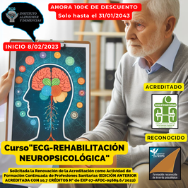 Reserva plaza para CURSO: "ECG-Rehabilitación Neuropsicológica" (CON TARJETA DE CRÉDITO)