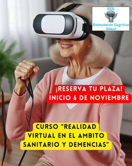 PAGO CUOTA  PAGO CURSO REALIDAD VIRTUAL EN EL ÁMBITO SANITARIO Y DEMENCIAS (Sólo pago con tarjeta, NO TRANSFERENCIAS)
