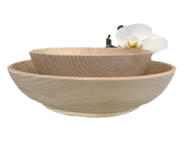 Wood bowl -  100% pure natural untreated Swiss stone pine wood called "Zirbe, Zirbelkiefer or Arve"