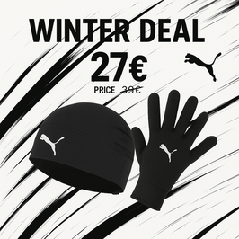Puma LIGA Beanie schwarz und Handschuhe