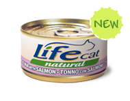 LIFE CAT TONNO CON SALMONE 70G