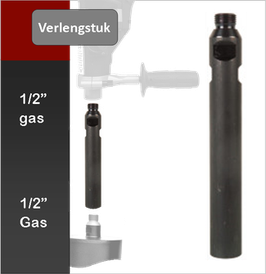 Verlengstuk 1/2" 400mm.