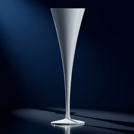 Sektflöte SAN 0.1l weiss und schwarz