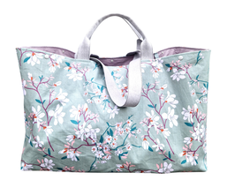 Badetasche XXL Kirschblüten altmint
