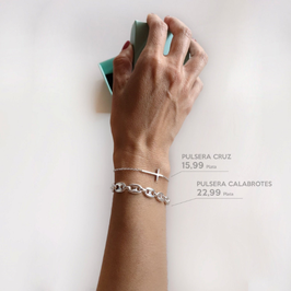 Pulseras de plata de ley