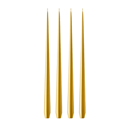 STABKERZEN SET GOLD METALLIC . 42CM