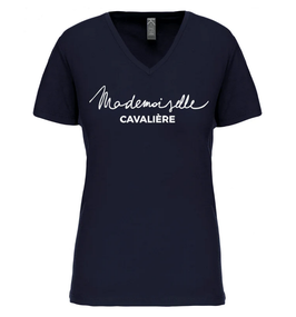 T-SHIRT M.C Bleu - Mademoiselle cavalière