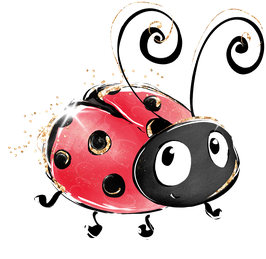 Bügelbild Ladybug