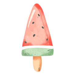 Bügelbild Meloneneis