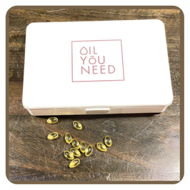 Pillenbox mit Aufkleberbogen