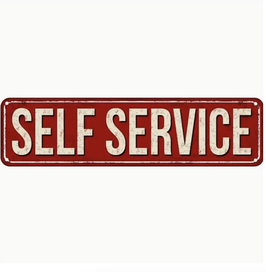 Self Service Selbstbedienung Restaurant Bar Deko Blechschild Küche Schweiz Retro Schild Einrichtung Vintage Metallschild