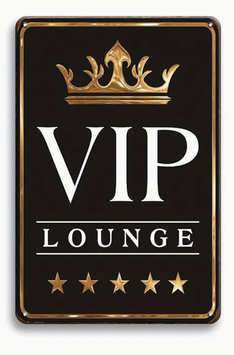 VIP Lounge Deko Blechschild Küche Schweiz Retro Schild Einrichtung Vintage Metallschild