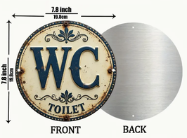 Toilettenregeln Metallschild Lustig WC Regeln Toilette Blechschild Schweiz