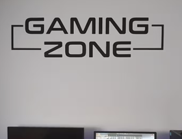Wandtattoo „Gaming Zone Schweiz“ – selbstklebende Gaming-Deko, cooles Design für Kinderzimmer, Jugendzimmer & Home-Office.
