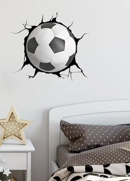 Wandtattoo Fussball Zimmer Jungs Schweiz – selbstklebende Sport-Deko für Kinderzimmer, Spielzimmer oder Jugendzimmer. Einfach anzubringen & ablösbar.