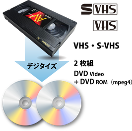 VHS・S-VHSからDVDセットへ