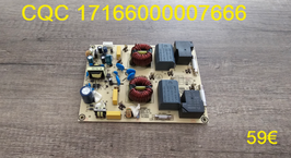 CARTE FILTRE PLAQUE VITROCÉRAMIQUE : CQC 17166000007666