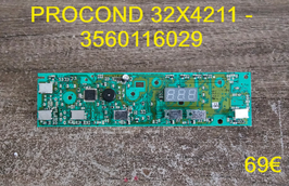 CARTE DE COMMANDE LAVE-VAISSELLE : PROCOND 32X4211 - 3560116029