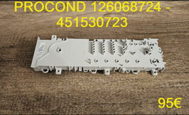 CARTE DE COMMANDE LAVE-LINGE : PROCOND 126068724 - 451530723
