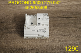 CARTE DE COMMANDE LAVE-VAISSELLE : PROCOND 9000279942 - 452653408