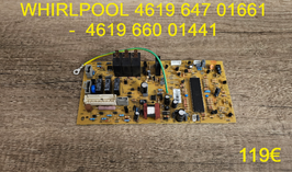 CARTE DE PUISSANCE FOUR M-O : WHIRLPOOL 461964701661 -  461966001441