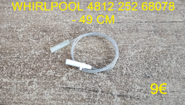 BOUGIE D'ALLUMAGE : WHIRLPOOL 481225268078 - 49 CM