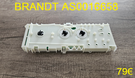 CARTE DE COMMANDE LAVE-LINGE : BRANDT AS0016658