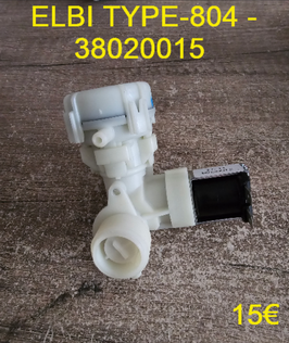 ÉLECTROVANNE 1 VOIE SORTIE 45° ELBI TYPE-804 - 38020015
