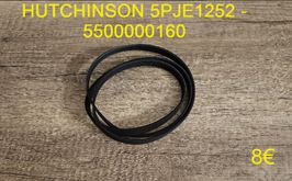 COURROIE LAVE-LINGE : HUTCHINSON 5PJE1252 - 5500000160