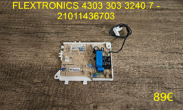 CARTE DE COMMANDE LAVE-VAISSELLE : FLEXTRONICS 43033033240.7 - 21011436703
