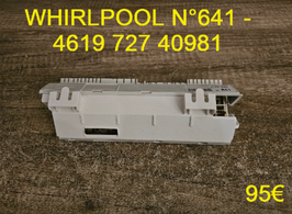 CARTE DE PUISSANCE LAVE-VAISSELLE : WHIRLPOOL N°641 - 461972740981