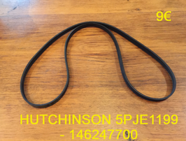 COURROIE LAVE-LINGE : HUTCHINSON 5PJE1199 - 146247700