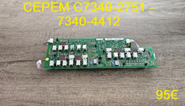 CARTE CLAVIER PLAQUE VITROCÉRAMIQUE : CEPEM C7340-2751 - 7340-4412