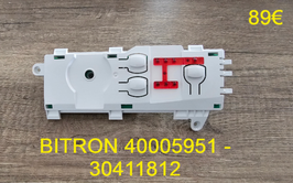 CARTE DE COMMANDE SÈCHE-LINGE : BITRON 40005951 - 30411812