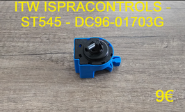 PRESSOSTAT ANALOGIQUE LAVE-LINGE : ITW ISPRACONTROLS - ST545 - DC96-01703G