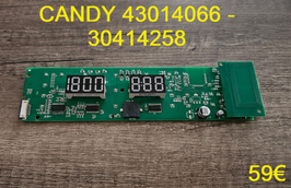 CARTE DE COMMANDE LAVE-LINGE : CANDY 43014066 - 30414258
