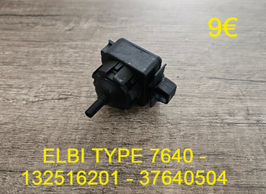 PRESSOSTAT ANALOGIQUE LAVE-LINGE : ELBI TYPE 7640 - 132516201 - 37640504