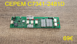 CARTE CLAVIER PLAQUE VITROCÉRAMIQUE : CEPEM C7341-2481D