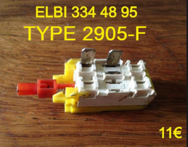 INTERRUPTEUR : ELBI TYPE 2905-F - 334 48 95