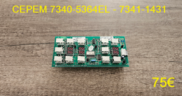 CARTE CLAVIER PLAQUE VITROCÉRAMIQUE : CEPEM 7340-5364EL - 7341-1431