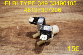 ÉLECTROVANNE 2 VOIE SORTIE DROITE : ELBI TYPE-349 33490105 - 46197307206