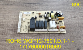CARTE DE PUISSANCE LAVE-VAISSELLE : ROHS WQP12-7601.D.1-1 - 17176000016069