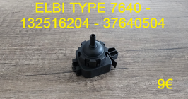 PRESSOSTAT ANALOGIQUE LAVE-LINGE : ELBI TYPE 7640 - 132516204 - 37640504