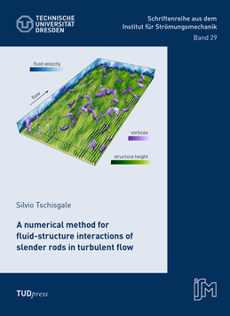 29: A numerical method for fluid-structure interactions of slender rods in turbulent flow